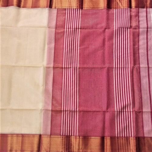 Mogra Maheshwari Tissue Silk Cotton Saree