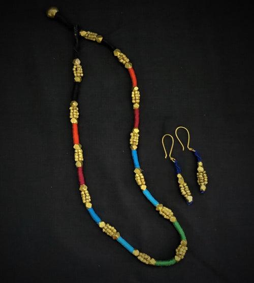 Abheesha Dokra Necklace Set