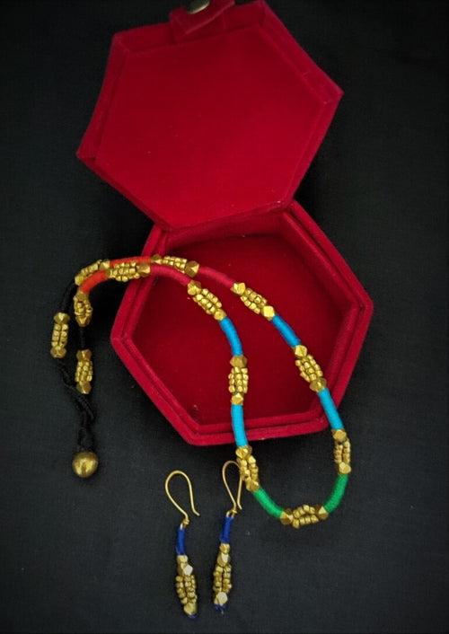 Abheesha Dokra Necklace Set