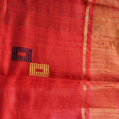 Suraj ki Lalima Tussar Silk Saree