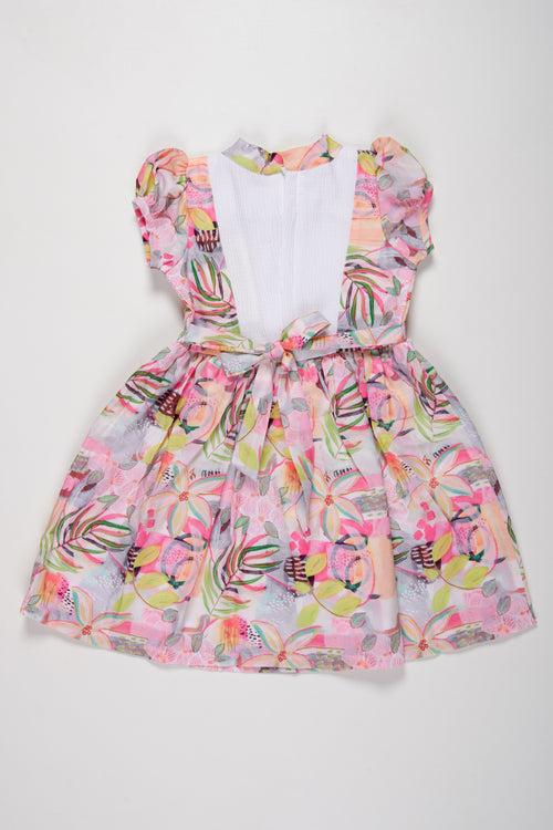 Adorable Baby Girl Floral Cotton Frock - Chic Party Designs