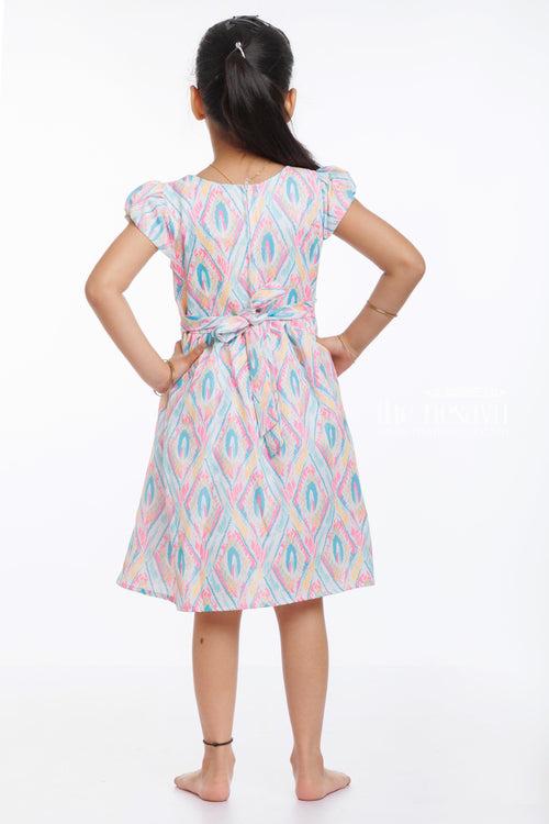 Charming Summer Floral Cotton Frock for Girls