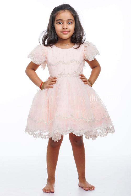 Enchanted Blush Tutu Party Frock: Whimsical Elegance for Girls