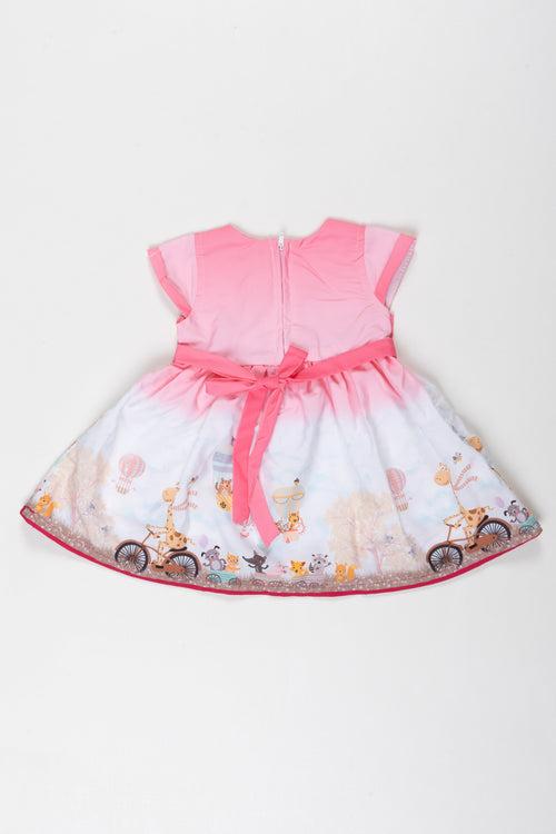 Enchanted Garden Baby Girl Frock - Pink Delight Edition