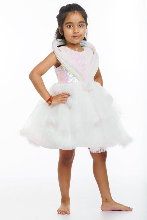 Enchanting Pink Tutu Princess Frock for Girls Fairy-tale Moments