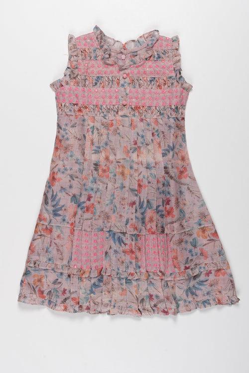 Lightweight and Comfortable Cotton Frock for Girls - Trendy Floral Design