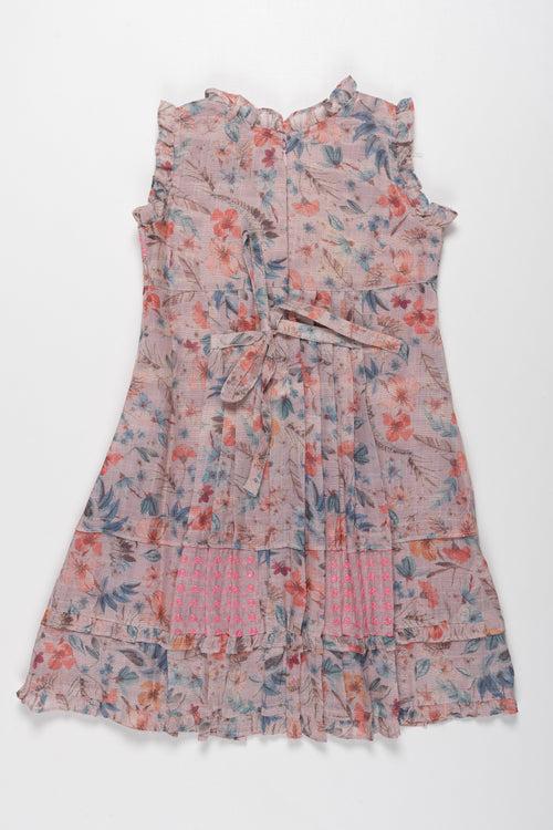 Lightweight and Comfortable Cotton Frock for Girls - Trendy Floral Design