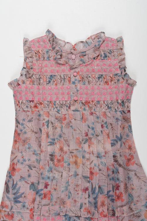 Lightweight and Comfortable Cotton Frock for Girls - Trendy Floral Design