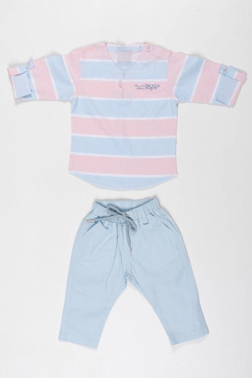 Pastel Perfection Boys T-Shirt and Pant Set