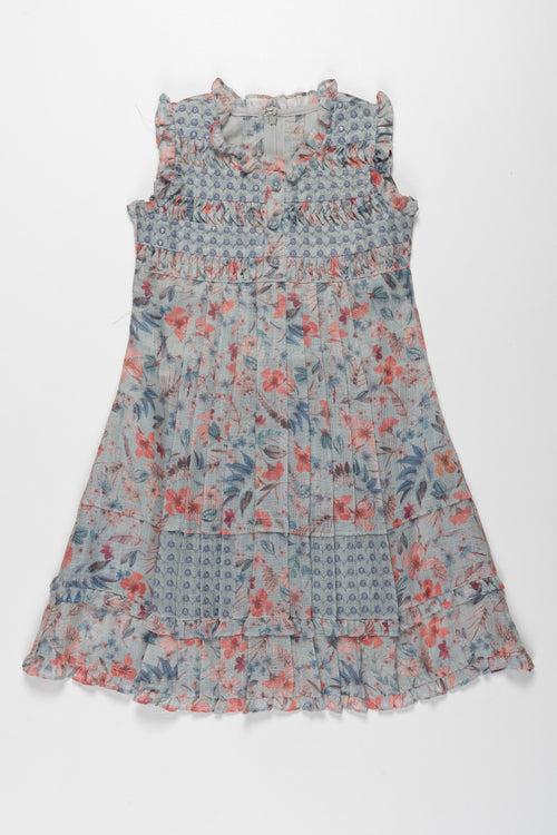 Soft Cotton Floral Frock for Girls - Comfortable Playtime & Fancy Outfit