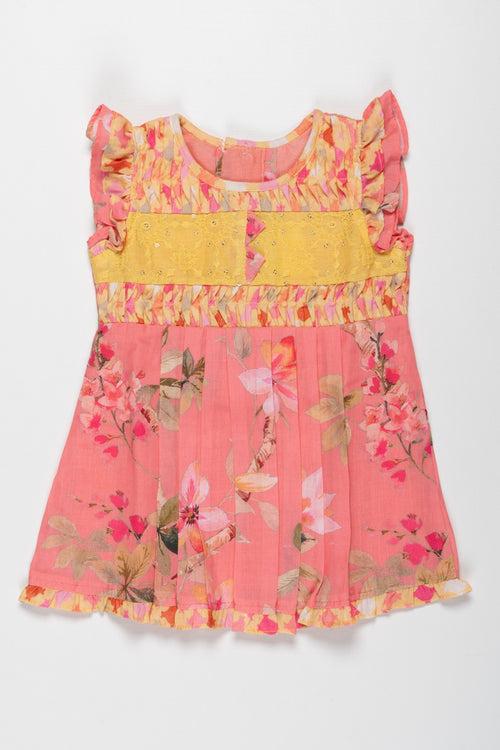 Summer Floral Frock for Infant Girls - Designer Baby Dress