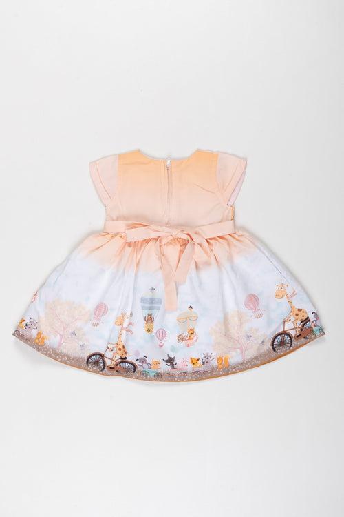 Sunny Safari Baby Girl Frock - Perfect for Parties and Playtime