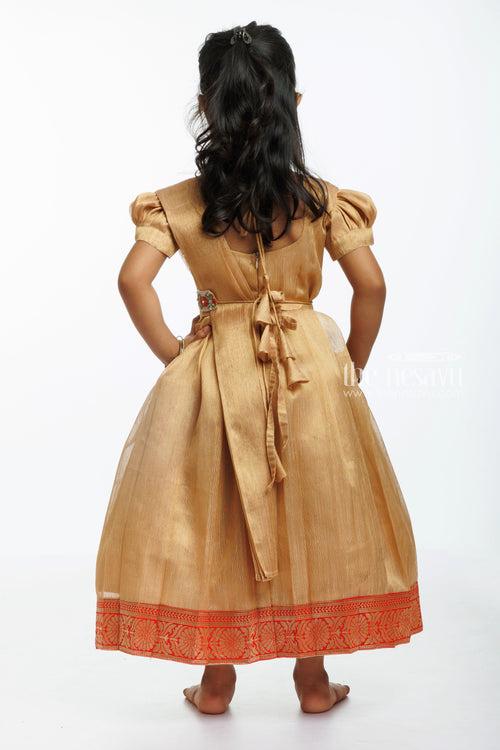 Traditional Elegance Redefined: Designer Anarkali Suit in Earthy Tones