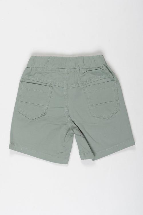 Versatile Slate Grey Boys Cotton Shorts