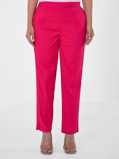 Hot Pink 4-Way Stretchable Pants