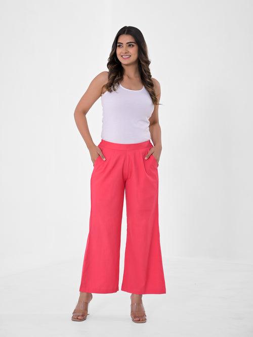 Imperial Red Palazzo pant