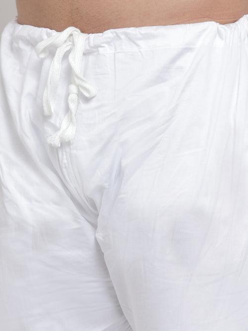 Sanwara Men's Sea Green Chikankari Long Sleeve Cotton Designer Kurta with Pyjama-D2874