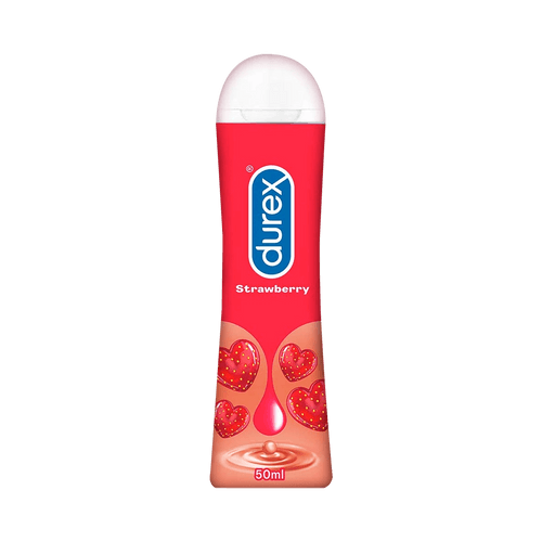 Durex Strawberry Flavoured Lube | Water-Based Intimate Lubricant For Men & Women