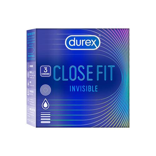 Durex Close Fit Invisible - 3 Condoms, 3s (Pack of 1)