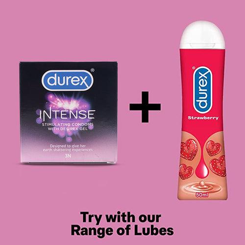 Durex Intense - 3 Condoms, 3s(Pack of 1)