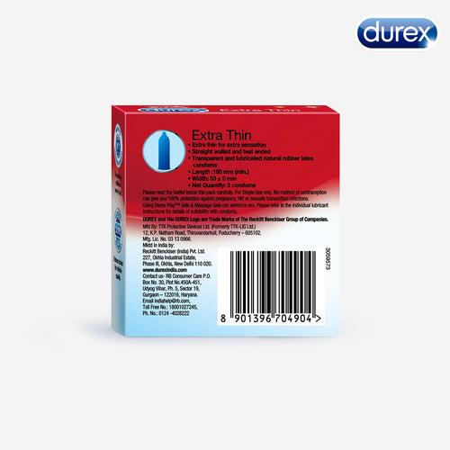 Durex Extra Thin - 3 Condoms