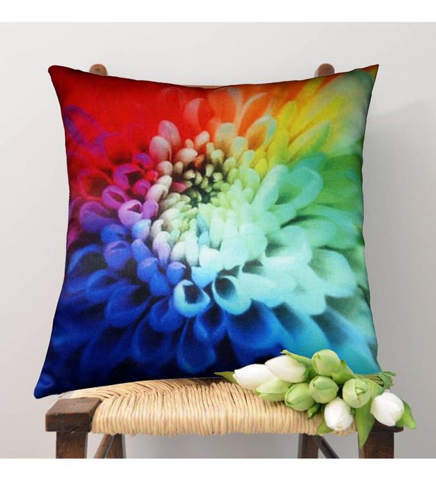 Lushomes cushion covers 16 inch x 16 inch, cusion covers for sofa 16" 16 Printed Petals Cushion Coverboho cushion covers (16 x 16 inches, Single pc)