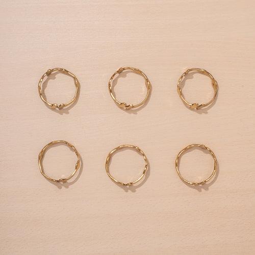 Set of 6 Teja Napkin Rings