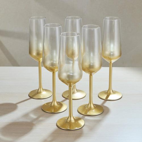 Set of 6 Glow Champagne Flute