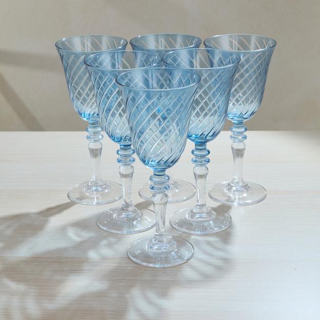 Set of 6 Palermo Wine Glass - Blue