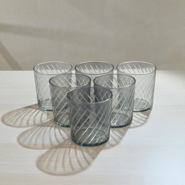 Set of 6 Palermo Tumbler - Grey