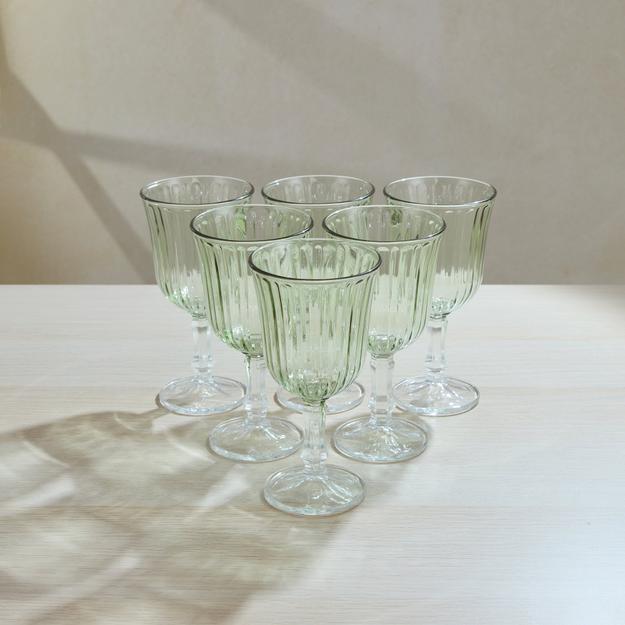 Set of 6 Splendid Wine Glass - Green