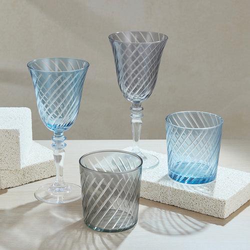 Set of 6 Palermo Wine Glass - Blue