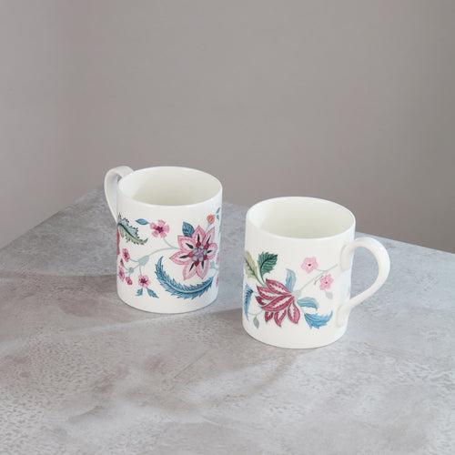 Flora Coffee Mug Set - Pearl