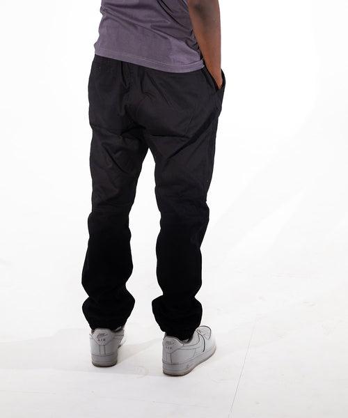 Regular Fit Cotton Joggers - Black