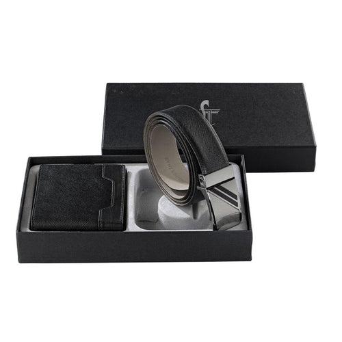 Ready to Ship Luxury Corporate Gift | Men's Wallet and Belt Gift Set