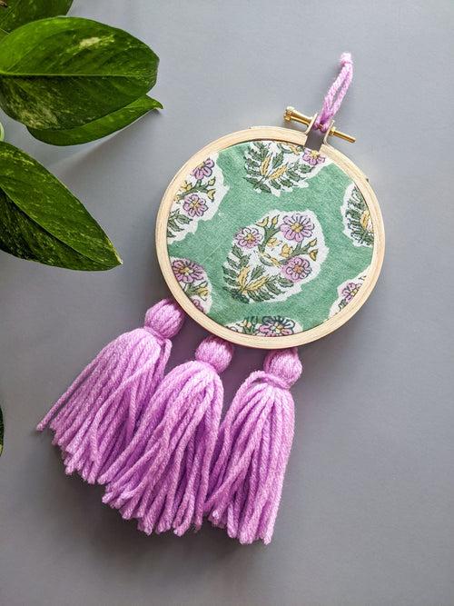 Lilac Florals - Tassel Hanging (4" Inches)