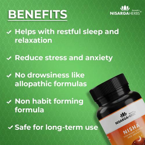 Nisha - Ayurvedic capsules to improve sleep and promote a calm mind