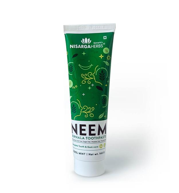 Neem Triphala Toothpaste Cool Mint - A toothpaste to ensure comprehensive oral care  Suitable toothpaste for diabetics & children