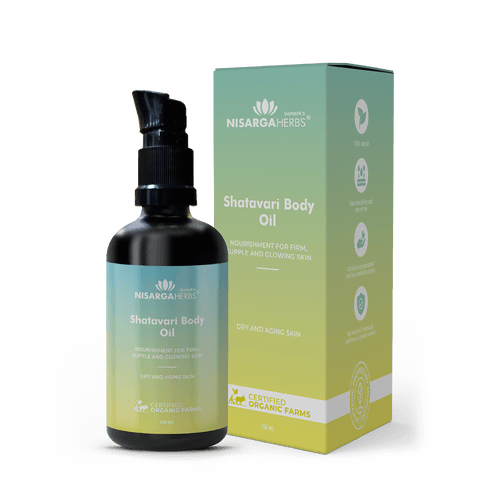 Shatavari Body Oil - Ayurvedic body oil for intense hydration and rejuvenation