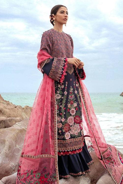 Mohsin Naveed Ranjha Festive Lawn 24/Jal Pari/Navy Blue