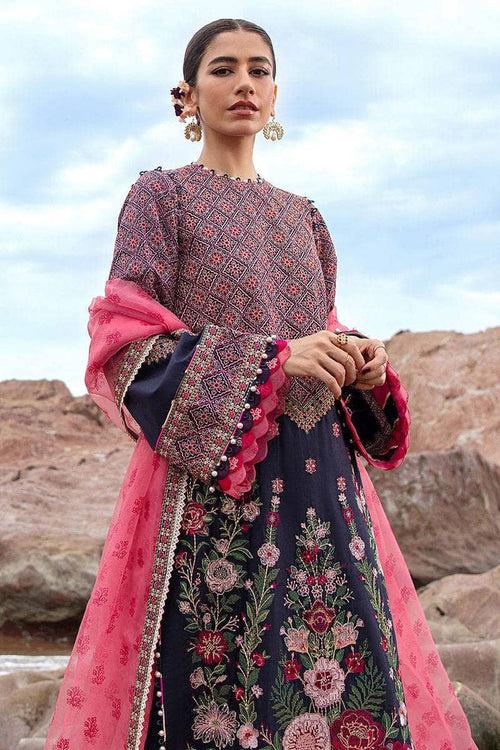 Mohsin Naveed Ranjha Festive Lawn 24/Jal Pari/Navy Blue