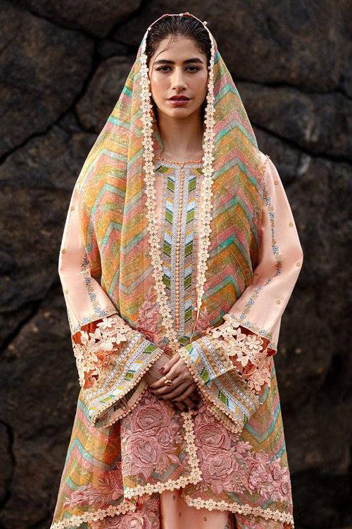 Mohsin Naveed Ranjha Festive Lawn 24/Rani/Peach Pink