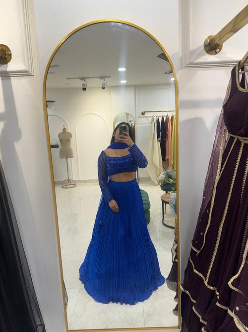 Beautiful Blue Beaded Lehenga