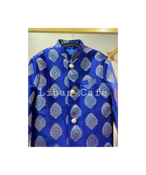 Baby Boy Blue Banarsi Sherwani