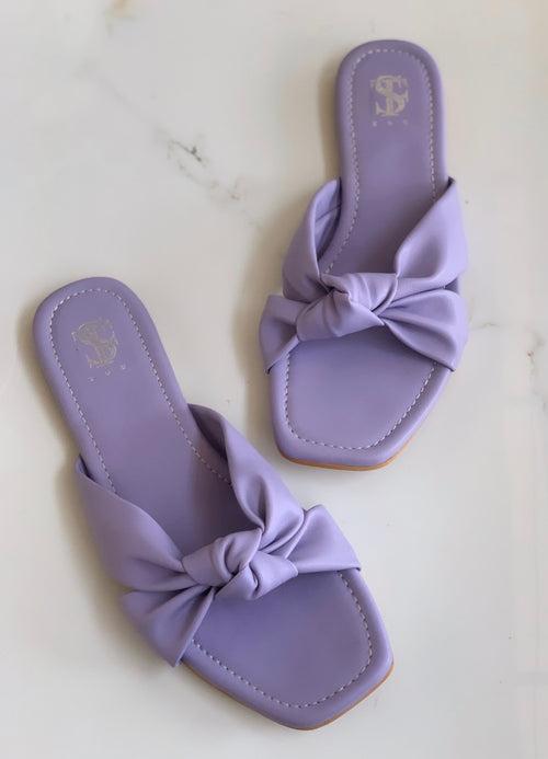 Lilac Knot flat slides