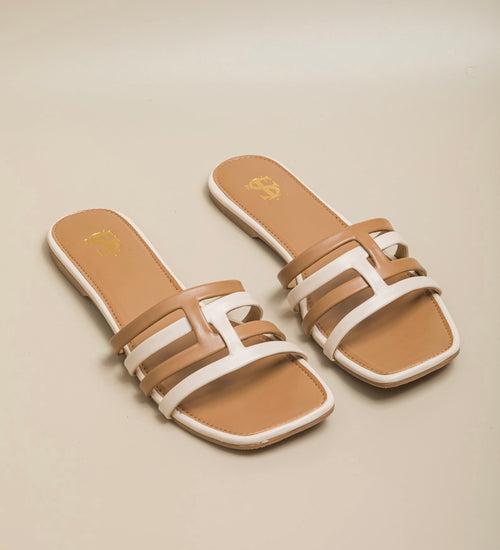 Tan-Beige color block sliders