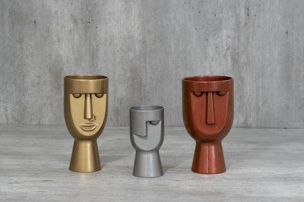 Eternal Green Family - Set of 3 Vases