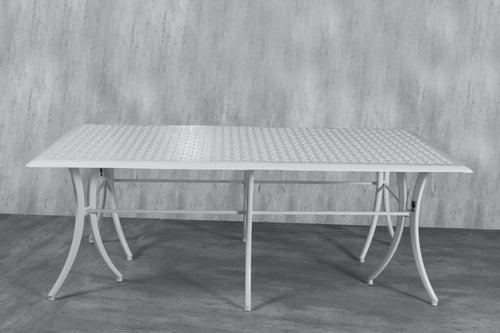 Vega Diamond Aluminium Outdoor Rectangle Table