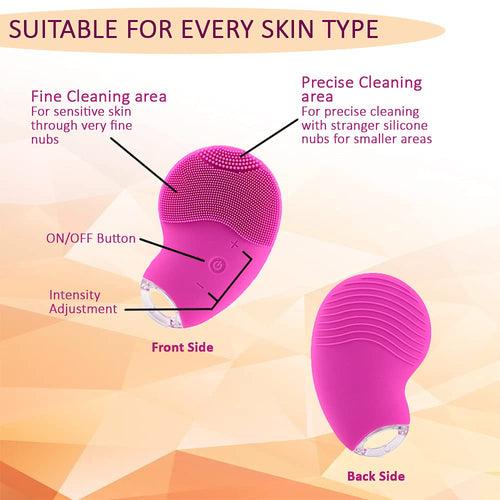 iGRiD Silicon Deep Facial Cleaner Brush | Ultra Hygienic Soft Silicon |BD-IG1096 |