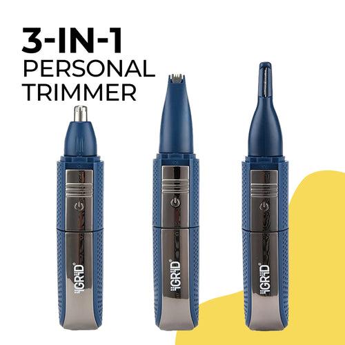 iGRiD 3 in 1 Nose, Ear, Eyebrow Trimmer